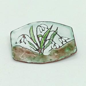 Tűzzománc kitűző-bross