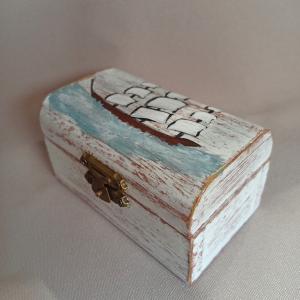 Vitorlás mini kincses doboz