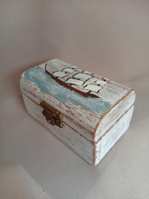 Vitorlás mini kincses doboz