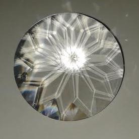 Szivárvány kristály lótusz 40 mm