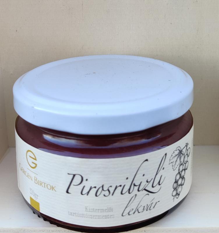 Pirosribizli lekvár 250 gr