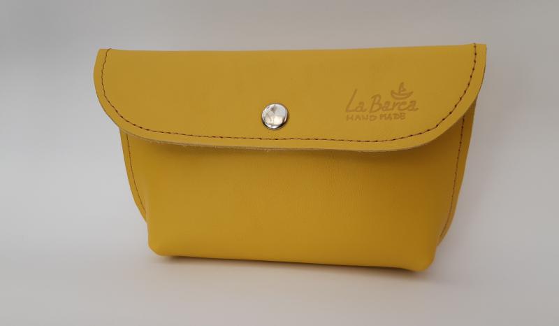 Citromsárga bőr neszeszer közepes Astuccio M 001