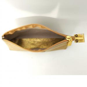 Aranyszínű bőr cipzáros neszesszer Barchetta 044 Max