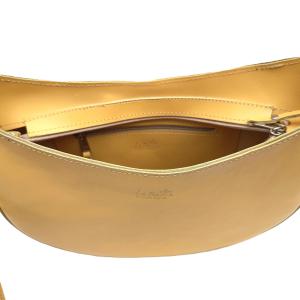 Sárga bőr válltáska Gondola 033
