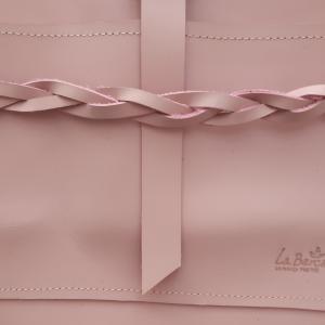 Vintage-rózsaszín bőr pakolós válltáska Granada 001