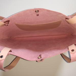 Vintage-rózsaszín bőr pakolós válltáska Granada 001