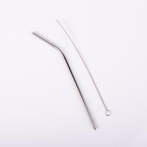 Fém szívószál tisztító kefével