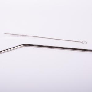 Fém szívószál tisztító kefével