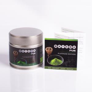 Japán Original Matcha Pur 30 g  Platinium Edition fémdobozban+flyer BIO