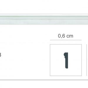 MD-23 ütésálló fali díszléc