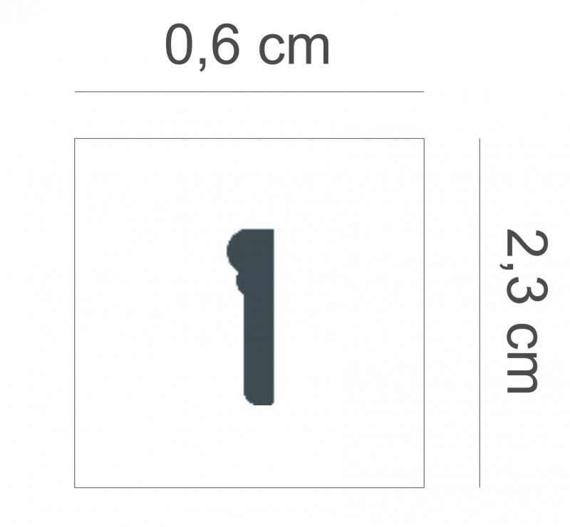 MD-23 ütésálló fali díszléc
