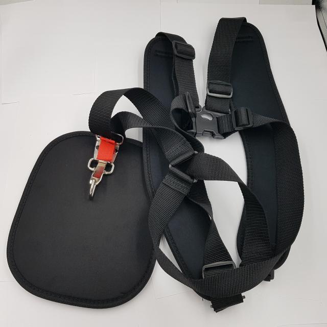 Benzinmotoros fűkasza heveder ( 2 vállas, lábvédős )