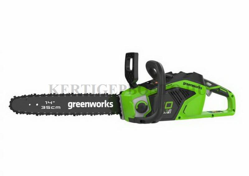 Greenworks GD40CS15K2X 40v akkumulátoros láncfűrész 2x2ah ( akkumulátorral és töltővel )