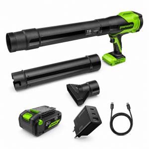 Greenworks BL1002H akkumulátoros lombfúvó ( akkumulátorral és töltővel )