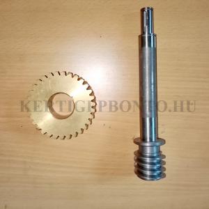 RK-41 / RK-43 típusú kapálógép bronzkerék és csigatengely ( párban )