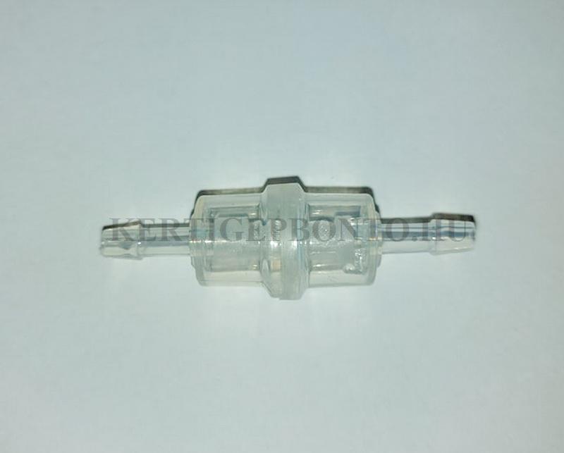 Univerzális benzinszűrő (üzemanyagszűrő) átfolyós ( 6mm )