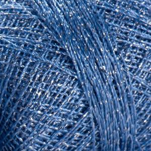 YarnArt Camellia - kék/ezüst - 417