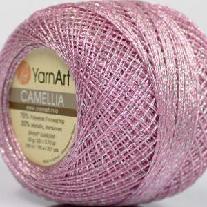 YarnArt Camellia - rózsaszín/ezüst - 410