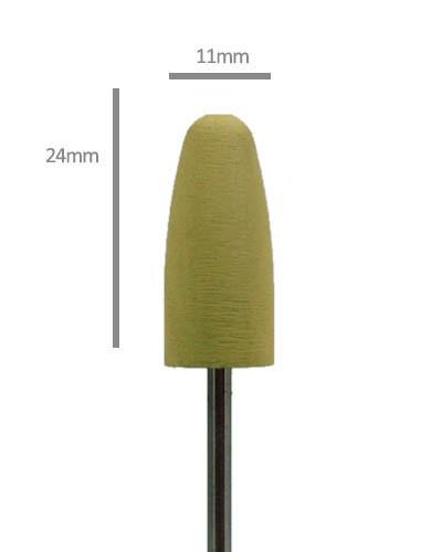 Aphro Nails gumi köröm polirozó fej sárga finom (AN5606)