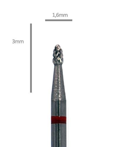 Aphro Nails Pro-line carbide műköröm csiszoló fréz lándzsa 1,6mm