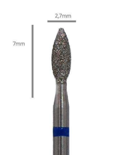 Aphro Nails Pro-line gyémánt műköröm csiszoló fréz lándzsa 2,7mm (AN5609)