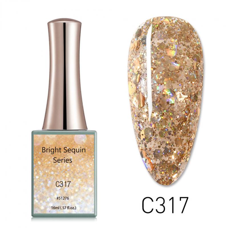 CANNI Bright Sequin Series UV/LED gél lakk 16 ml No.C317