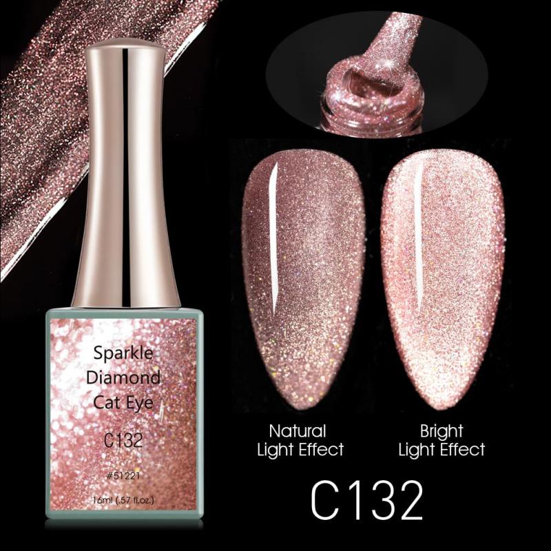 CANNI Sparkle Diamond Cat Eye UV/LED gél lakk 16 ml No.C132