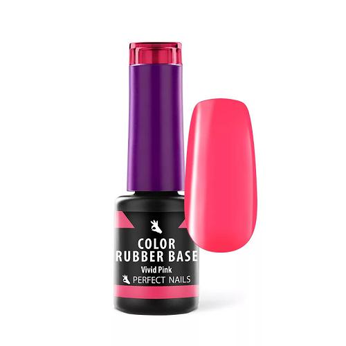 Color Rubber Base Gel - Színezett Alapzselé 4ml - Vivid Pink