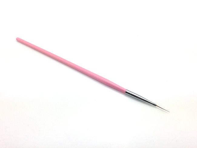 Díszítő ecset -pink-long