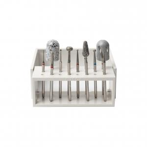 Diabéteszes köröm- és bőrkezelő frézer szett (12 db-os) + sterilizáló box és állvány