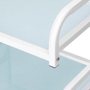 Eszköztároló kocsi üvegpolcokkal