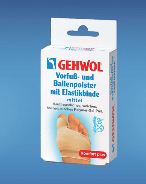 Gehwol Talppárnavédő + Bütyökvédõ elasztikus bandázzsal közepes 1db/doboz
