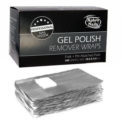 Gél lakk leoldó fólia 100db Aphro Nails