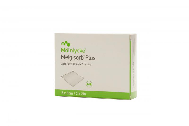 Melgisorb Plus alginát kötszer (5 x 5 cm), 1 db