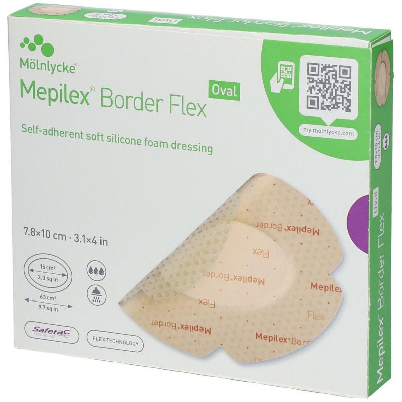 Mepilex Border Flex (7,8 x 10 cm), ovális 1 db