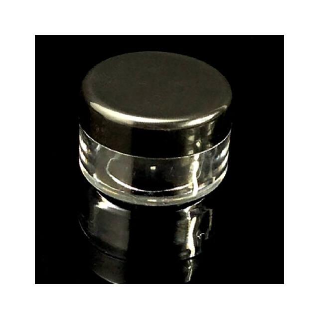 Műanyag Átlátszó Tégely FEKETE 7ml