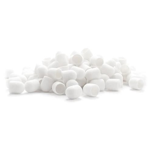 Műanyag csiszolókupak (fehér) 10mm/80-as erősség DURVA 5 db
