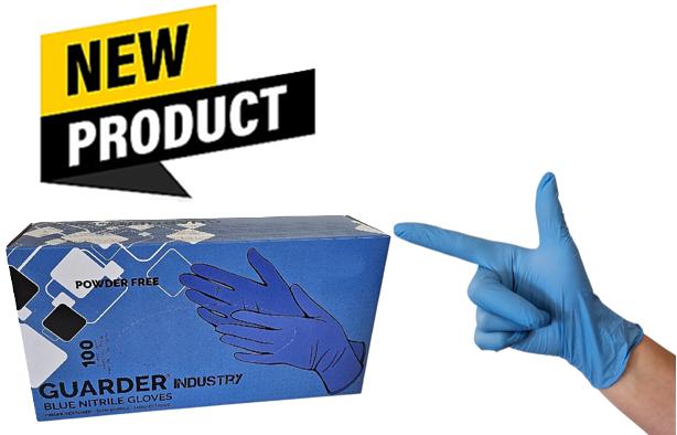 Nitril gumikesztyű, 3,5 gr, púdermentes Guarder kék 100db TÖBBFAJTA MÉRET