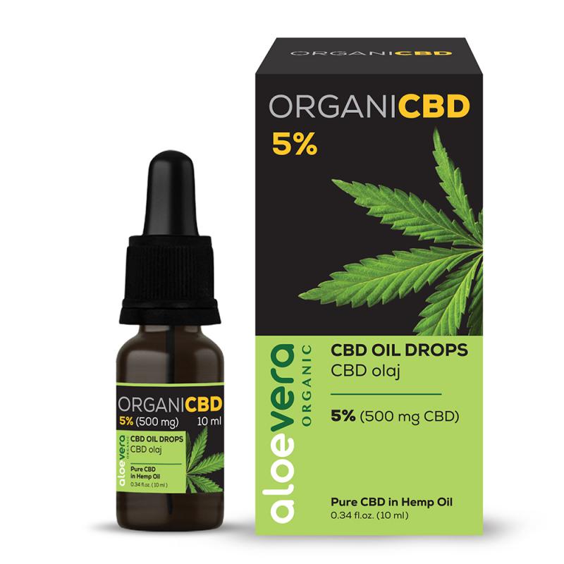 OrganiCBD CBD olaj 5% (500mg) 10ml