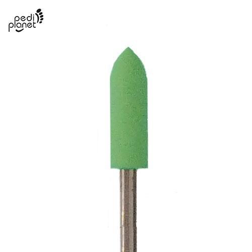 Pedi Planet keskeny gumi köröm polírozó fej zöld/közepes (PP5778)