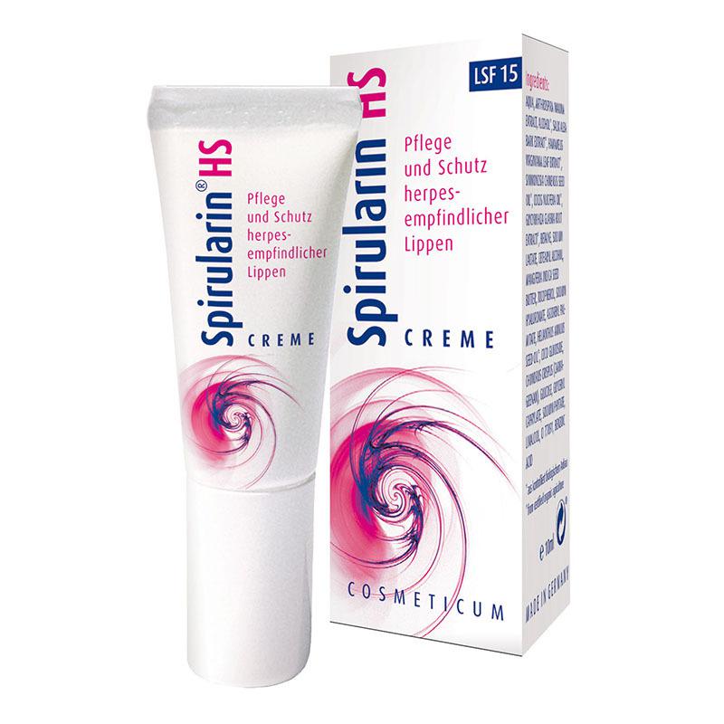 Spirularin HS gombaellenes ajakápoló herpesz krém, SPF30 10ml