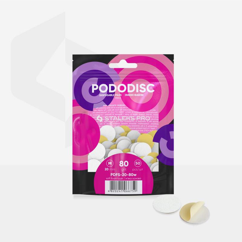 Staleks Pododisc LÁGYÍTOTT csiszolókorong 20MM #80-as erősség 50db/csomag