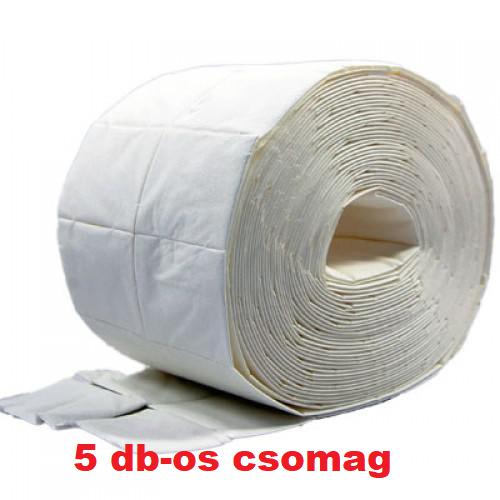 Szálmentes papírtörlő kockák, 500db/tekercs 5DB-OS CSOMAG