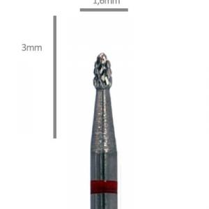 Aphro Nails Pro-line carbide műköröm csiszoló fréz lándzsa 1,6mm