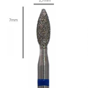 Aphro Nails Pro-line gyémánt műköröm csiszoló fréz lándzsa 2,7mm (AN5609)