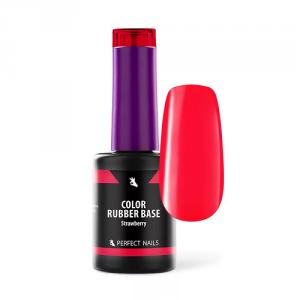 Color Rubber Base Gel - Színezett Alapzselé 8ml - Strawberry