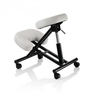 Ergonomikus gurulós térdeplőszék, gázrugóval, fehér