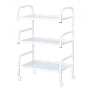 Eszköztároló kocsi üvegpolcokkal