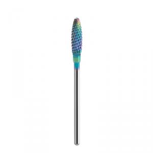 Karbid műköröm csiszolófréz kugli, Szivárvány