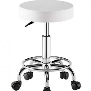 Kozmetikai forgó ükőke lábtartóval FEHÉR